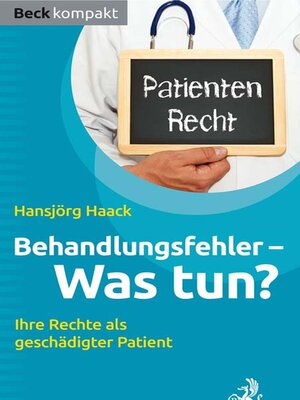 cover image of Behandlungsfehler--was tun?
